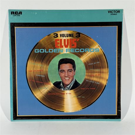 Sealed Elvis Presley "Elvis' Golden Records, Volume 3" LP