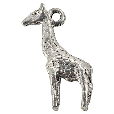 Vintage Silver Tone Giraffe Charm/Pendant