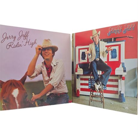 Jerry Jeff Walker 1975 & 1978 Two Album Lot