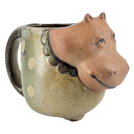 Vintage UCTCI Japan Ceramic Hippo Mug