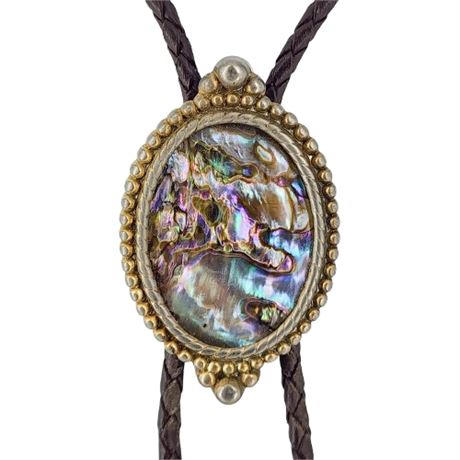 Vintage Abalone Bolo Tie