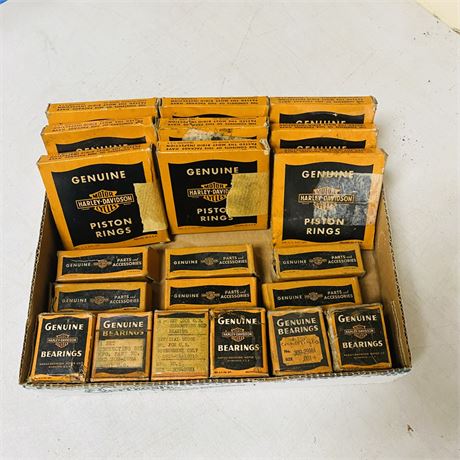 NOS WW2 Army Surplus Harley Davidson Parts Lot