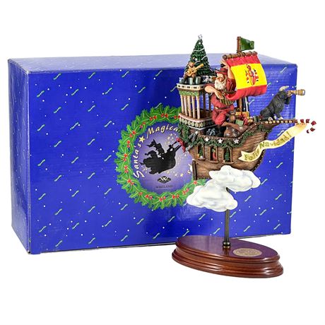 Santa's Magical Airships "A Journey to Spain" Ceramic Figurine