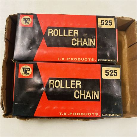 6 NOS T.K 525 Motorcycle Chains
