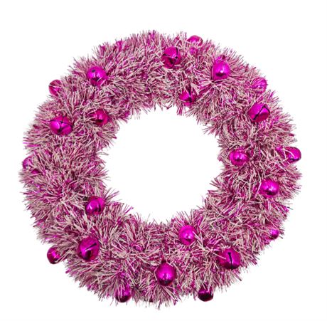 VTG Pink Sparkle, Mercury Glass Wreath