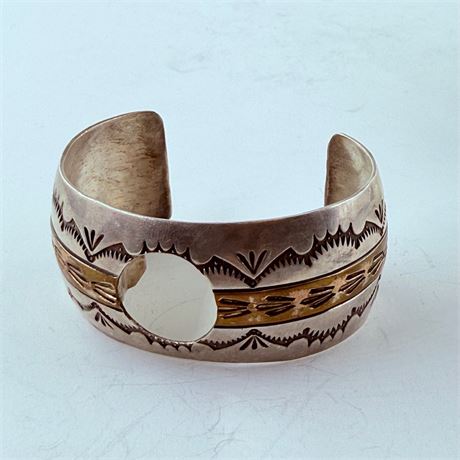44.9g 12k GF Navajo Sterling Bracelet - 2.25”