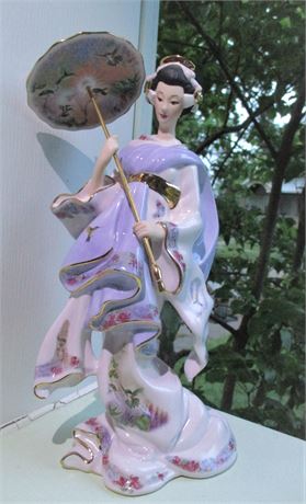 2004 Bradford Exchange Silken Whispers Asian Figurine ~ Maiden Of Serenity ~