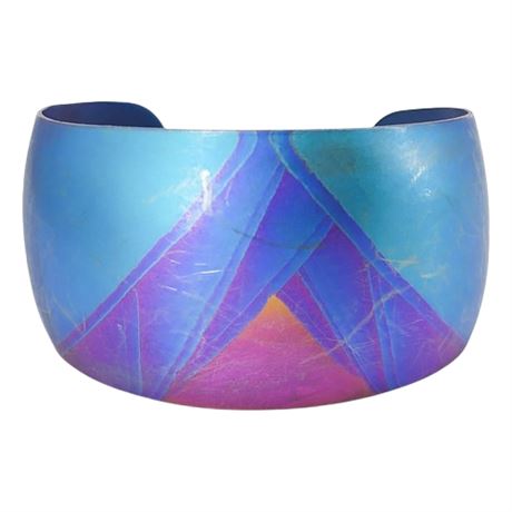 Vintage Anodized Titanium Cuff Bracelet