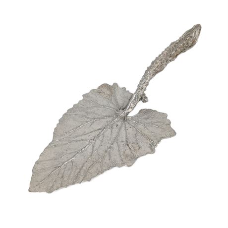 Don Drumm Pewter Signed Leaf Cake Server
