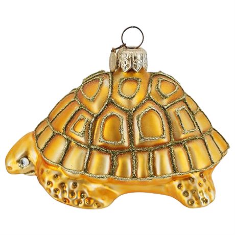 Dept. 56 Poland Fine Blown Glass Turtle Ornament