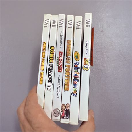 6 Nintendo Wii Games