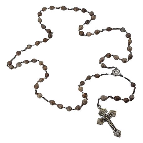 Vintage Jacob's Tear Seed Rosary