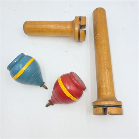 Antique Wooden Tops
