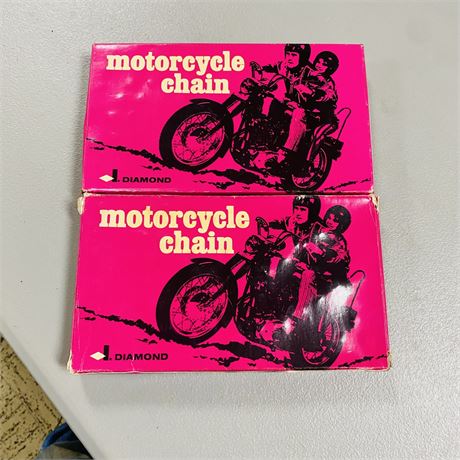 2 NOS Diamond Motorcycle Chains