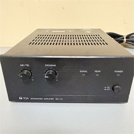 TOA Integrated Amplifier BG-115