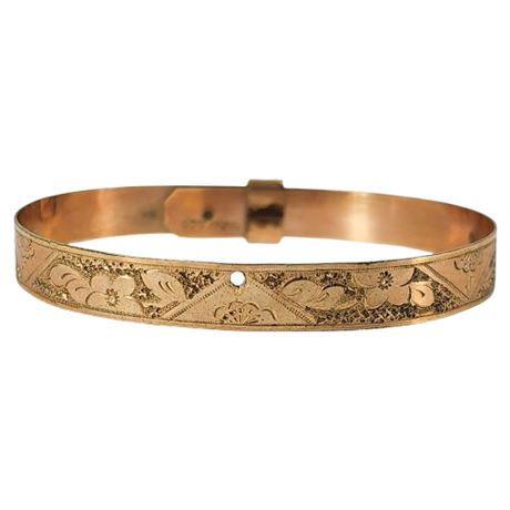 Vintage W.E.W.&CO. Victorian Gold Filled Adjustable Child's Bracelet