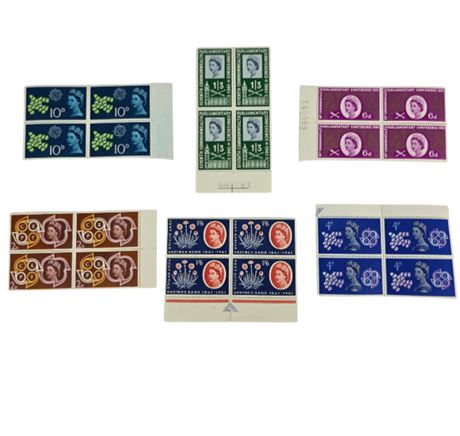 Lot of Queen Victoria Plate Block & Block Stamps