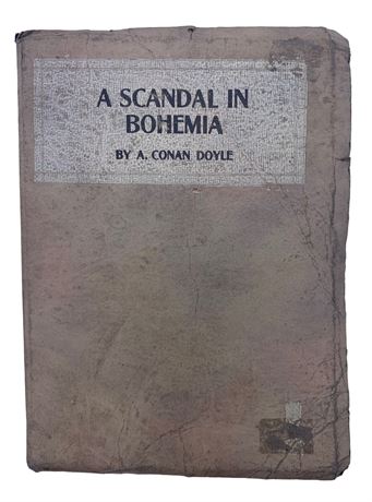 Petite 5” 1920s A Scandal in Bohemia Book by Arthur Conan Doyle