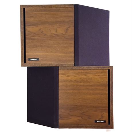Vintage Bose 2.2 Direct Reflecting Woodgrain Finish Bookshelf Speakers