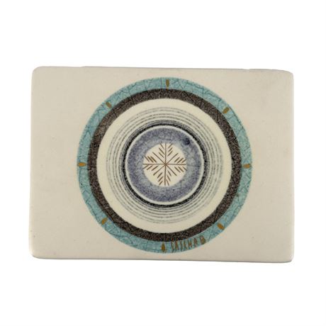 Sascha Brastoff Saschab Ceramic Enamel and Ceramic Box