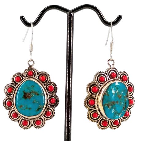 Sleeping Beauty Turquoise Rough, 925 Sterling Silver