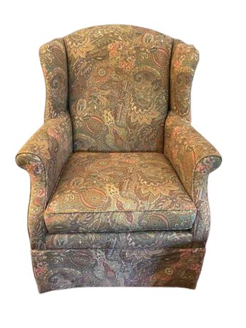 Wingback Chair & Footrest