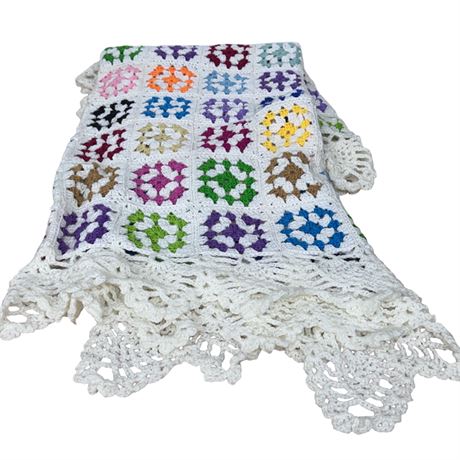 Granny Square Crochet Blanket
