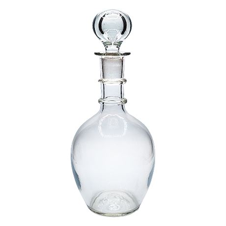 Hand Blown Crystal Decanter w/ Stopper