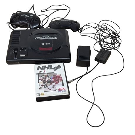 Sega Genesis with NHL 96