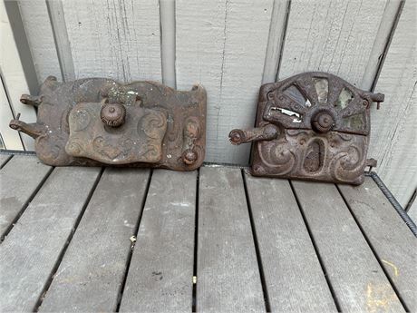 Two Cool Rusted Garden Art Pieces