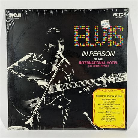 Sealed Elvis Presley "Elvis In Person At The International Hotel Las Vegas" LP