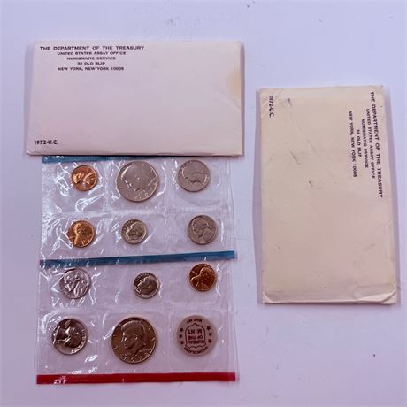 2x 1972 US Mint Uncirculated Sets