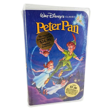 Vintage Sealed Disneys Peter Pan on VHS