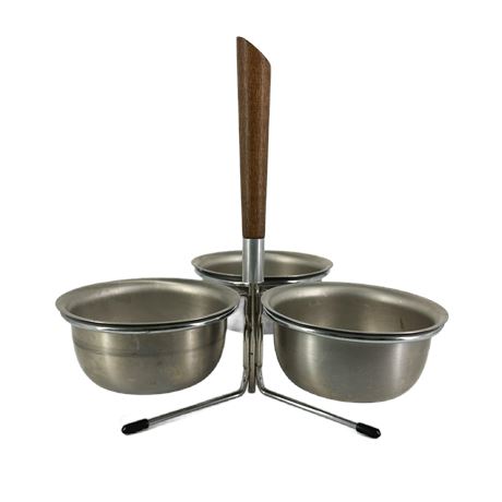 MCM Danish Style Condiment Server on Stand