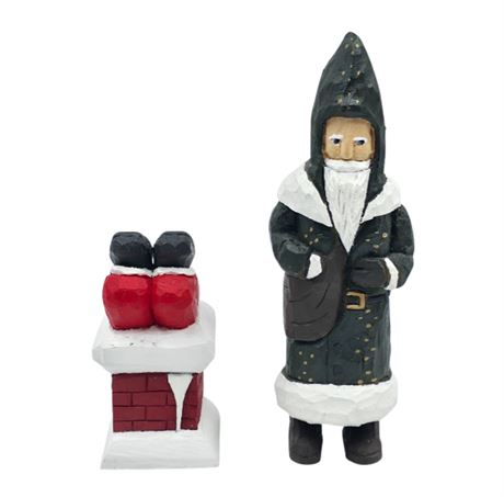 Folk Art, Hand Carved & Signed