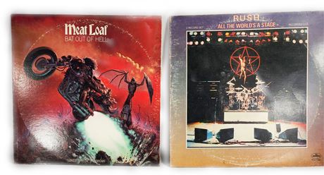 Meat Loaf, Bat Out of Hell 1977 & RUSH All the World's a Stage 1976