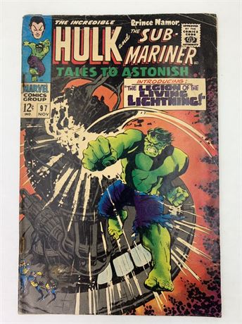 12 cent No 97 Hulk & Sub-mariner Marvel Comic Book