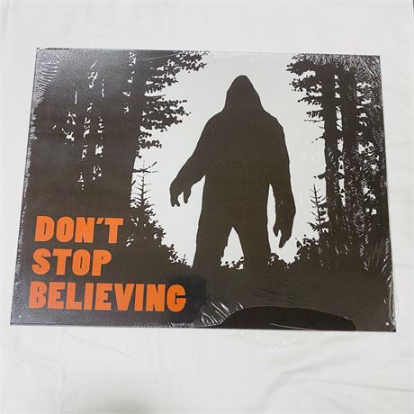 Bigfoot Metal Sign 12.5x16”