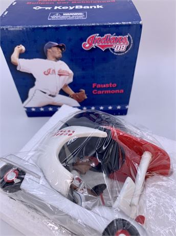 NOS Cleveland Indians Fausto Carmona Bullpen Car Bobblehead Baseball Souvenir