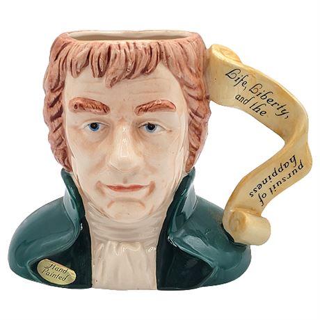 Papel Great Americans Hand Painted Thomas Jefferson Toby Mug
