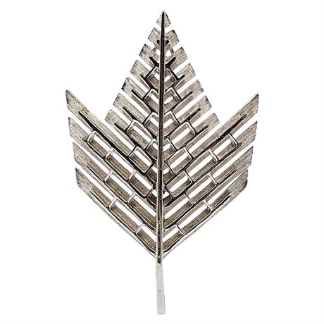 Vintage COROCRAFT Modernist Leaf Brooch
