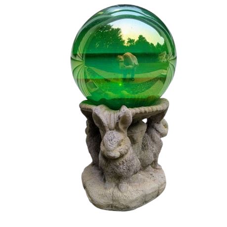 Rabbits with Green Globe