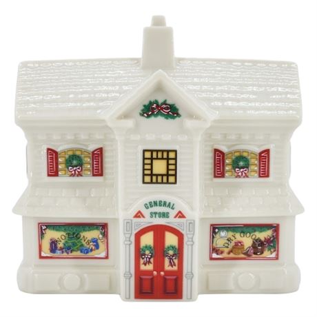Vintage 1992 Lenox Holiday Village Porcelain "K. Kringle General Store"