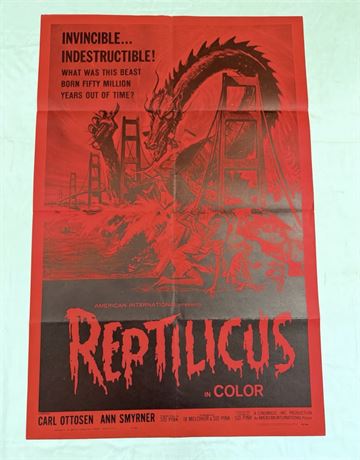 Reptilicus Original 27x41” Movie Poster