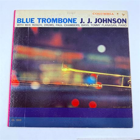 JJ Johnson Blue Trombone Vinyl Record