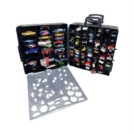 Hot Wheels Racing Team Case with Cars