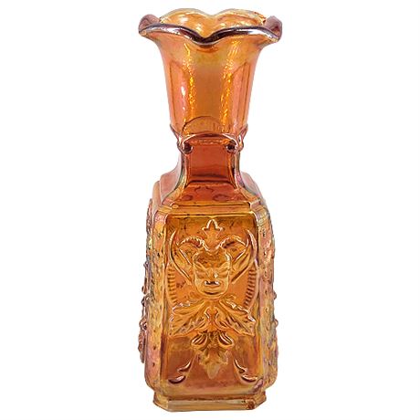 Imperial Glass 'Drama' aka Mephistopheles/Devil Marigold Carnival Glass Vase