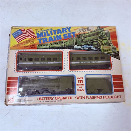 Vintage US Commando Military Train Set