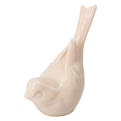 Vintage LENOX Pale Pink Porcelain Bird Figurine