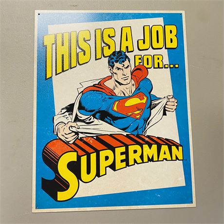 12.5x16” Superman Metal Sign